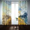 Birds Fly Over The Mountains Pattern High Blackout Curtains For Bedroom Villa Gold Marble Window Curtain For Living Room Drape