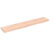 VidaXL Wall Shelf 100x20x2 Cm Solid Untreated Oak Wood 363557