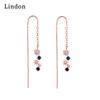 Lindon Copper Alloy Zircon Earrings Drop Earrings For Women Wedding Party Gifts