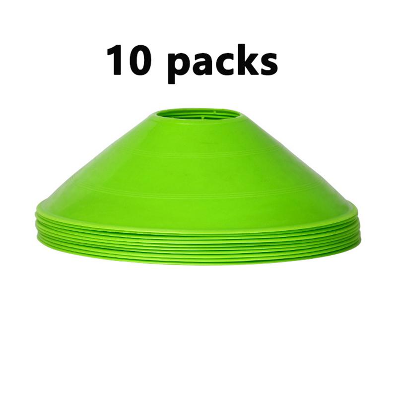 10Pcs Cone Set Football Training Equipment For Kid Pro Disc Cones Agility Exercise Obstacles Avoiding Sport Training Accessories