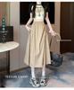 Summer 2025 Women's Drawstring High-Waist A-Line Workwear Skirt