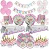 Unicorn Decoration Birthday Party Decor Kids Unicorn Disposable Tableware Set Unicornio Baby Shower Girl Birthday Party Supplies