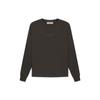 Fear of God Essentials FW22 Relaxed Crewneck Fleece Sweater Unisex Tops Off-Black Charcoal FOG-FW22-644