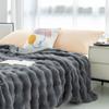 Bubble Rabbit Blanket Flannel Blanket Four Season Nap Sofa Blanket Coral Fleece Leisure Air Conditioning Cover Blanket Thickened Plush Bed Cover
