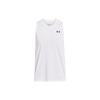 Round Neck Logo Print Quick Dry Soft Sweat Absorbing Fitted Sleeveless Tank Top Men Tops White 1382795-100