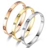 Titanium Steel Bangle Diamond Buckle Unfade Bangle