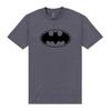 Batman Unisex Adult Monochrome Logo T-Shirt