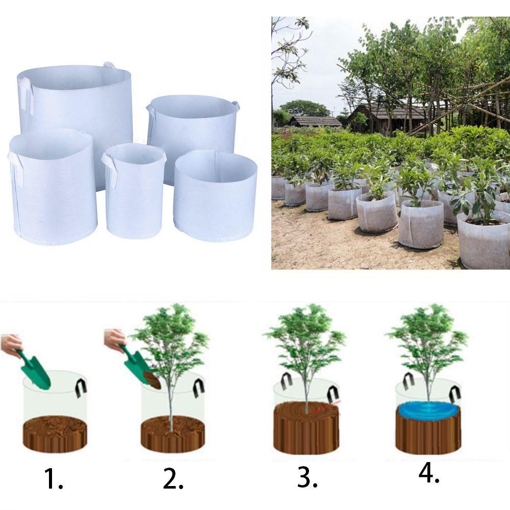 Planters Supplies Aeration Container Grow Bag Plant Pouch Round Fabric Pots Root Container