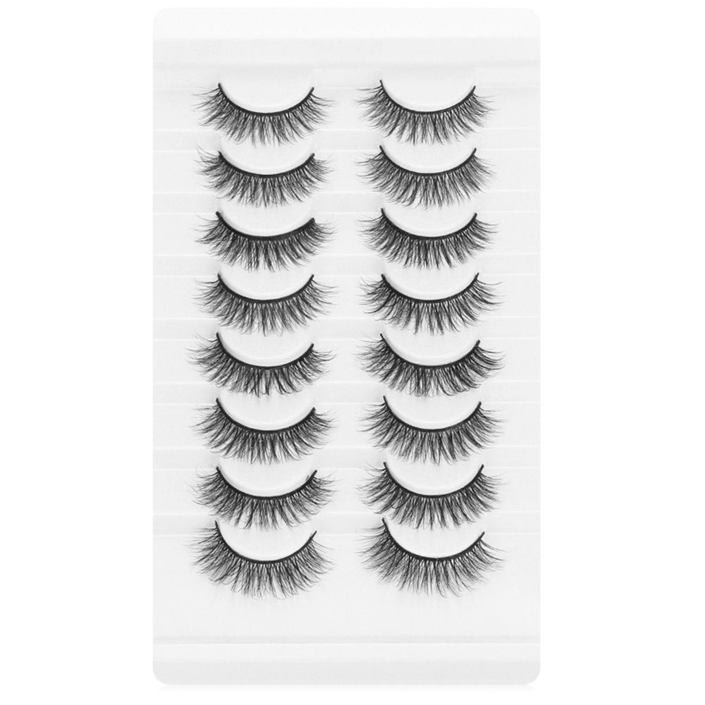 Tools Wispies Fluffy Long Natural Eye Lash Extension 3D Mink False Eyelashes Full Volume Thick