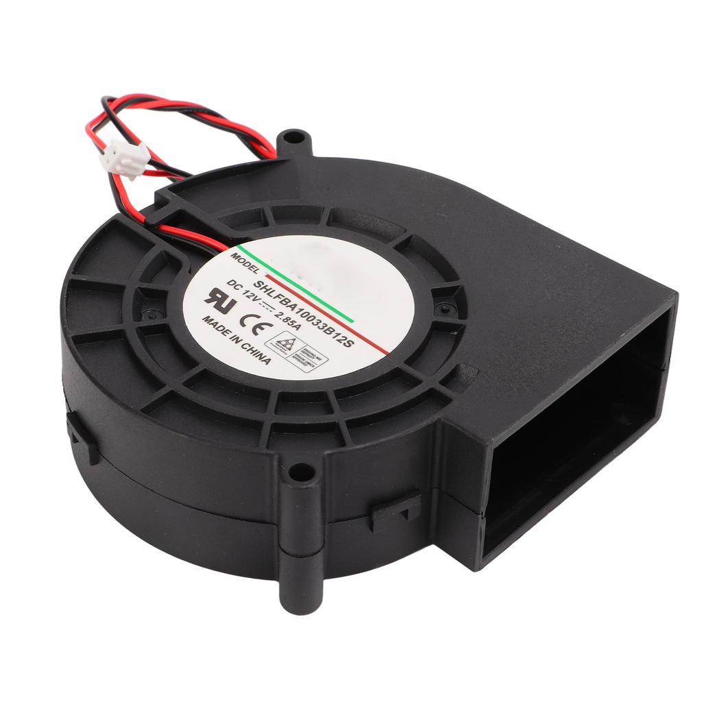 12V Blower Fan DC12V 2.85A 5400RPM Brushless Durable PBT Glass Fiber Copper Cooling Blower Fan for