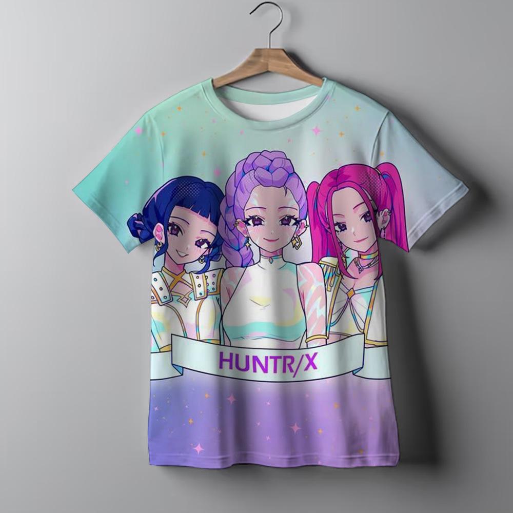 Children's Clothing KPop Demon Hunters Fans Gifts Kids Clothes Fashion Casual Tops 2025 Hot Movie Soft Cotton Baby Girls T Shirt