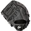 GP Baseball Glove First Mitt for 1st Baseman, Soft Baseball, Grass Baseball, Catchball, Black, For Left-handed Throwers 53703, Medium