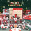 Festive Colored Paper Clips & Binding Set: Creative Christmas-Themed Thumbtacks, Ticket Clips & Stapler for Office Use