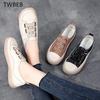 Spring Women's Flat Shoes 2024 Orthopedic Loafers Woman Moccasins Stitched Slip On Ballet Flats for Women Nurse Shoe