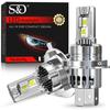 2Pcs H4 LED Headlight Bulbs Canbus High Low Beam 30000LM Car Motorcycle Lights CSP Turbo Led Diode Lamps Auto Moto Headlamp 6500K Super White
