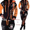 Fashion Women Clothing Women Hooded Tracksuit Printing Fashion Sets Sportswear Athletic Sets