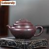 300ml Aesthetic Yixing Purple Clay Teapots Handmade Big Rhyme Large Caliber Pot Raw Ore Purple Mud Tea Maker Kettle Zisha Teaset