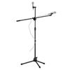 Microphone Tripod Stand Boom Floor Model Adjustable Height Light Weight Heavy Duty Collapsible for
