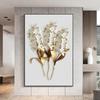 Golden Leaves Beige Flowers Canvas Painting Modern Nordic Plant Wall Art Posters And Prints For Room Home Decor