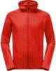Jacket Jack Wolfskin Baiselberg Hooded Fz M Jacket Men Strong Red