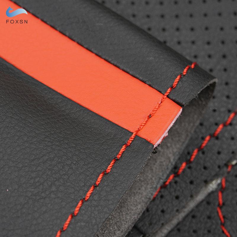 For BMW M Sport F30 F31 F34 F45 F46 F22 F23 M235i M240i X1 F48 X2 F39 Perforated Leather Steering Wheel Cover Trim