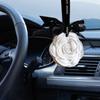 Car Hanging Air Freshener Beautiful White Flower Perfume for Car Styling Aroma Fresh Air Purifier Interior Decorations Ornament