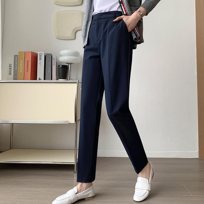 Women's High-Waist TR Suit Pants - Slim, Straight, Smart Casual for Spring To Autumn