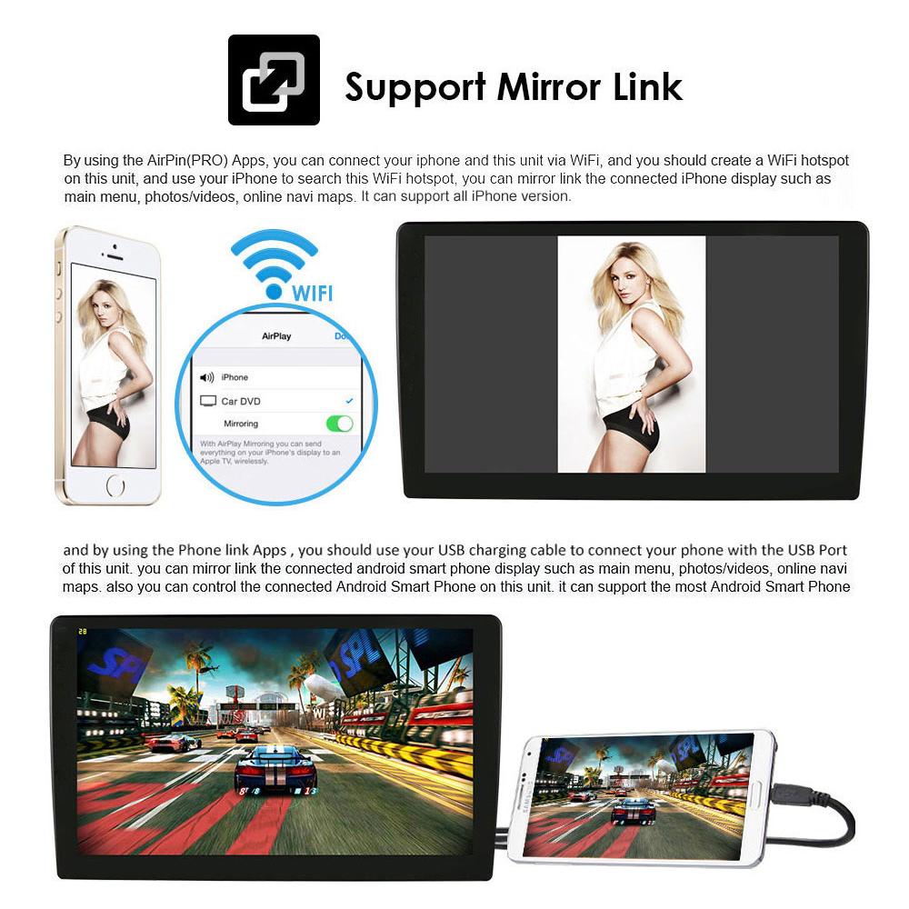 Car Radio Hizpo 2din 7''Android AutoRadio GPS for Ford Mondeo S-max Focus C-MAX Galaxy Fiesta Transit Fusion Connect Kuga Multimedia Navi Carplay Auto