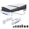 Горизонтальная подставка для PS5 Slim PhyiFlbey Подставка для PS5 Slim с 4 портами USB Охлаждение PS5 Защита от землетрясений Улучшенный отвод тепла силикон