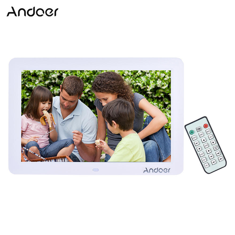 Andoer 12" Wide Screen HD LED Digital Picture Frame Digital Album High Resolution 1280*800