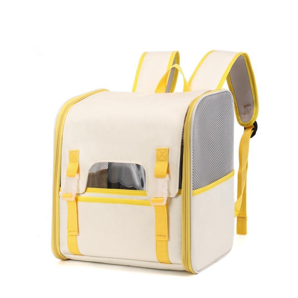 Large Capacity Pet Carrier Backpack Breathable Cat Shoulder Bag Portable Pet Bag Outing
