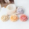 Peony Candle Silicone Mold Rose Shape Plaster Resin Making Tool DIY Flower Valentine Gift Candlelight Dinner Handmade Gift