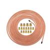 25FT 7.62m Car Roll Tube Coil with Tube Screw Cap 3/16" OD 1/4" OD Wire Hose Reel Anti-rust Copper Nickel Hose Line Piping