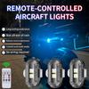 Motorcycle Flashing Lights Warning Light Anti-collision Drone Remote Colorful Navigation Light Wireless Car Control Strobe I3W7