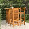 VidaXL 3-piece Garden Bar Set Solid Acacia Wood