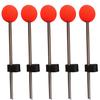 5Pcs Practical Low Temperature Resistant Stainless Steel Fishing Rod Pole Tips Outdoor Winter Ice Spring Ball for River Lake Pond