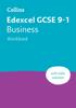 The Edexcel GCSE 9-1 Business Workbook : Ideal for Home Learning, 2024 and 2025 Exams Book