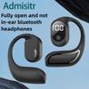 New Noise-cancelling Wireless Bluetooth Headphones Large Power and Long Endurance Digital Display 5.3 Earless Car Sports Headphones