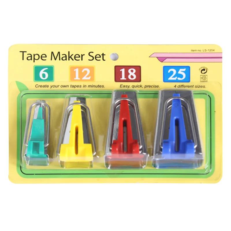 1/3/4pcs Sewing Accessories Bias Tape Makers 6mm/12mm/18mm/25mm Splicing Cloth Fabric Bias Tape Binding Tools Sewing Patchwork
