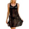 Sexy Women See Through Knit Hollow Out Anti UV Cover Up Swimwear