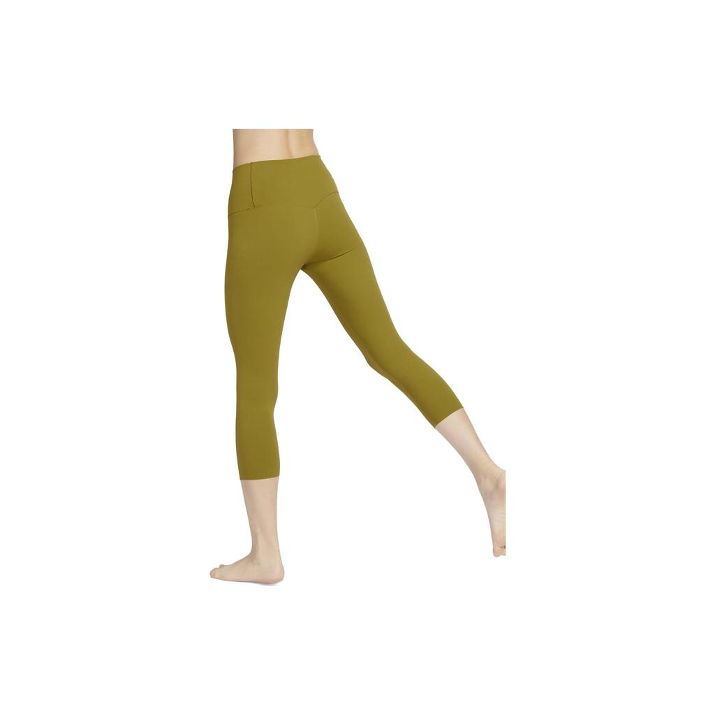 Nike Zenvy Air Series Solid Color Low-Intensity Quick-Dry High-Waist Leggings Women Leggings Moss-Green DQ6024-390
