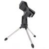 Desktop Mic Holder Microphone Stand Foldable Portable Angle Adjustable Tripod Bracket