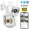 New WIFI IP Camera 8MP 4K Dual-Lens PTZ Camera Human Detect 4MP Security CCTV Camera Night Vision Outdoor Video Surveillance iCSee