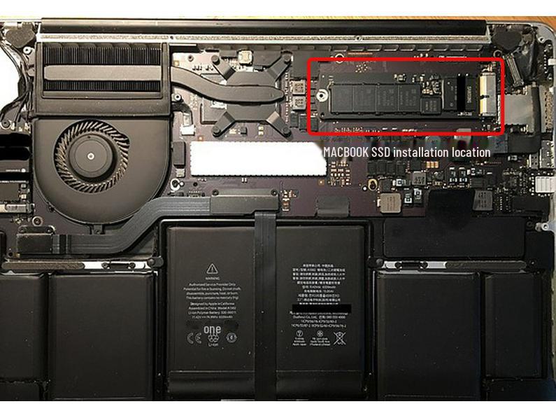 MacBook Pro 2013-2017 A1708 NVMe PCIe M.2 Adapter