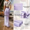 Elegant High Waist Fishtail Satin Midi Skirt for Women