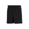 Solid Color Logo Print Elastic Waist Fitness Shorts Men Bottoms Black HD3557