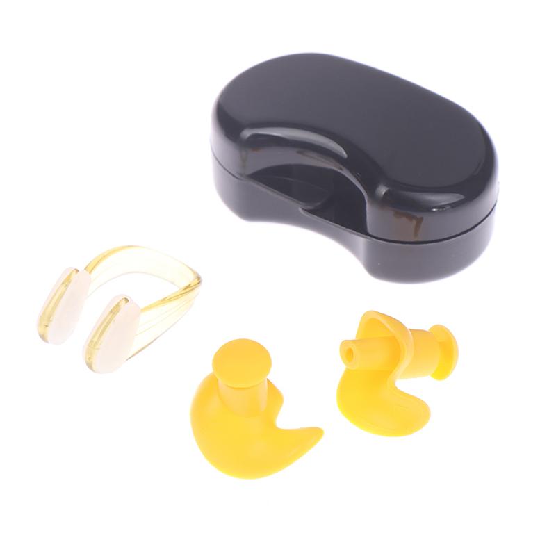 Summer Swimming Earplugs Nose Clip Silicone Waterproof  Diving Ear Plugs