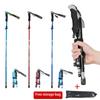 Ultralight Folding Telescopic Multifunction Trekking Pole Portable Anti Shock Alpenstock Snow Walking Stick Outdoor Self-defense Climbing Hiking Stick