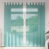 VidaXL Voile Curtains with Rod Pockets 2 Pcs Turquoise, Net Curtain, Sheer Curtain, Window Voile, 4102238