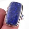 Natural Lapis Lazuli Gemstone Handmade 925 Solid Sterling Silver Ring S.9 W1f77
